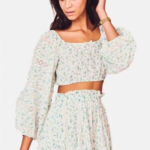 LOVESHACKFANCY Alberrina Top - Small